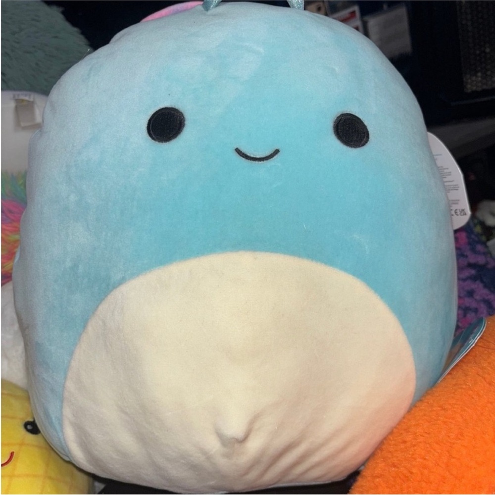 Blue and White Snail Squishmallow